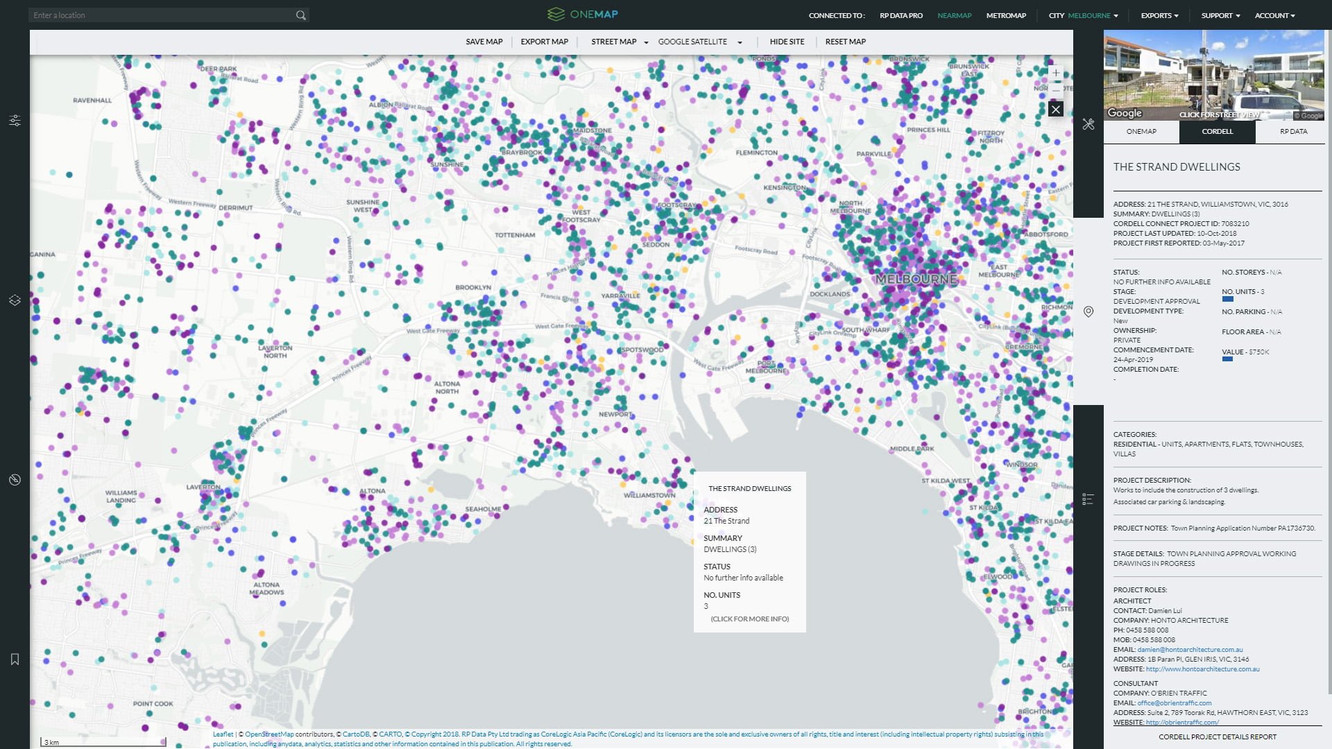 OneMap Architects and Planners - Cordell Connect Site Information